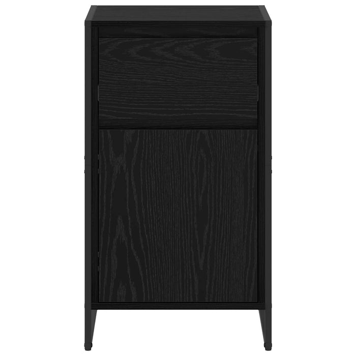 Credenza Rovere Nero 81 x 36 x 150.5 cm Legno multistrato 886582