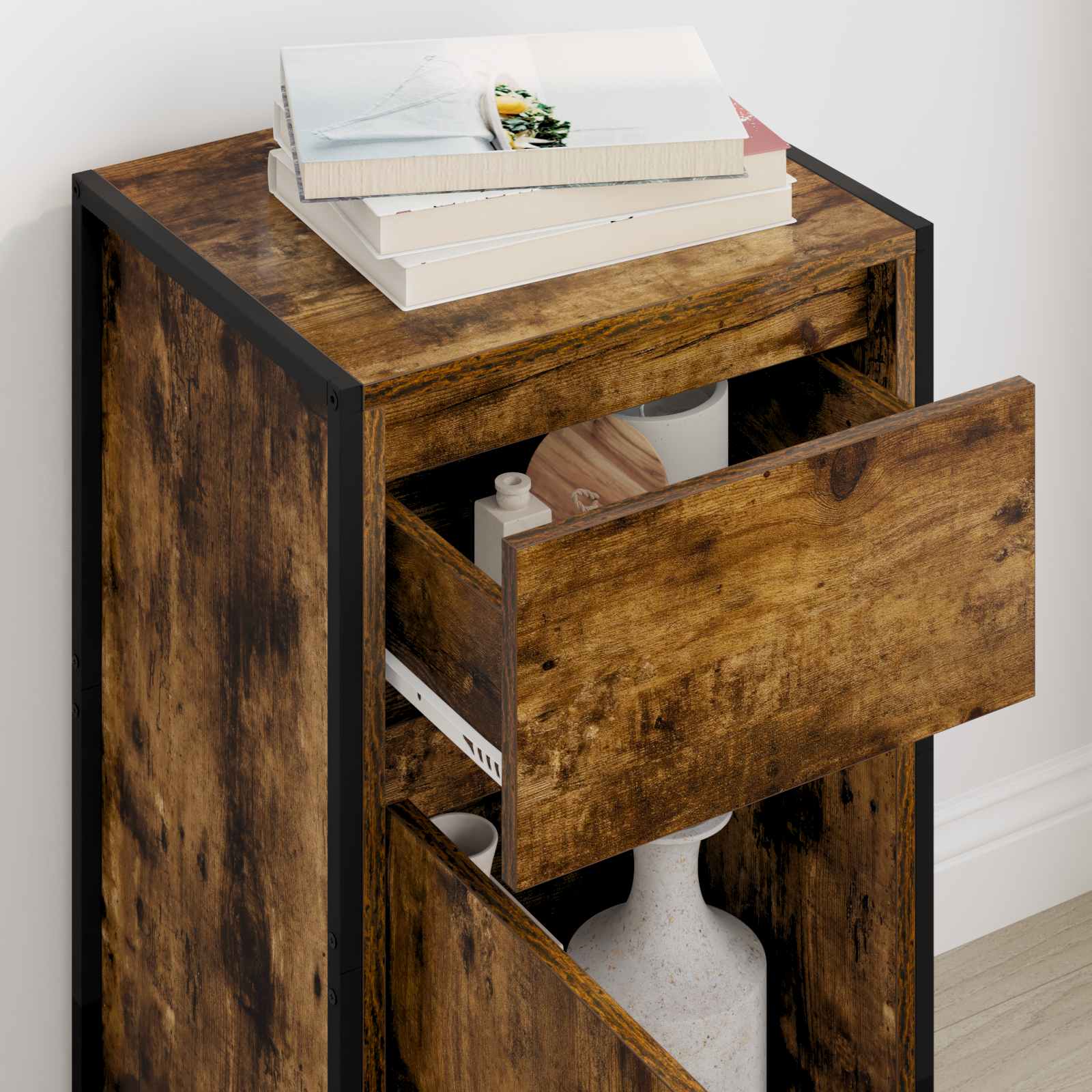 Credenza Quercia Fumosa 81 x 36 x 150.5 cm Legno multistrato 886584