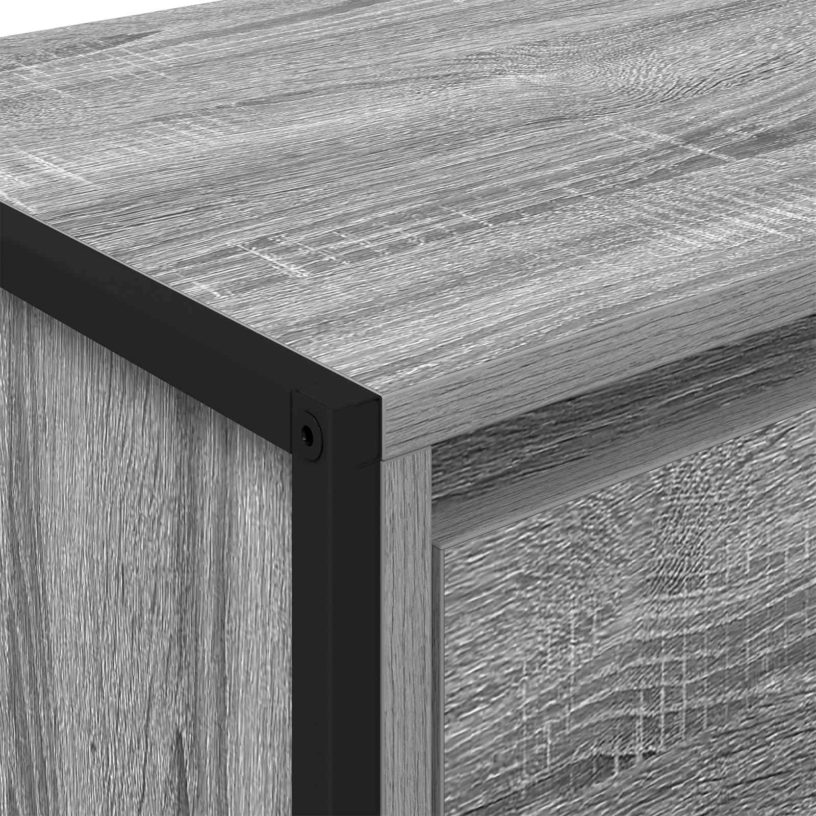 Credenza Grigio Sonoma 81 x 36 x 150.5 cm Legno multistrato 886585
