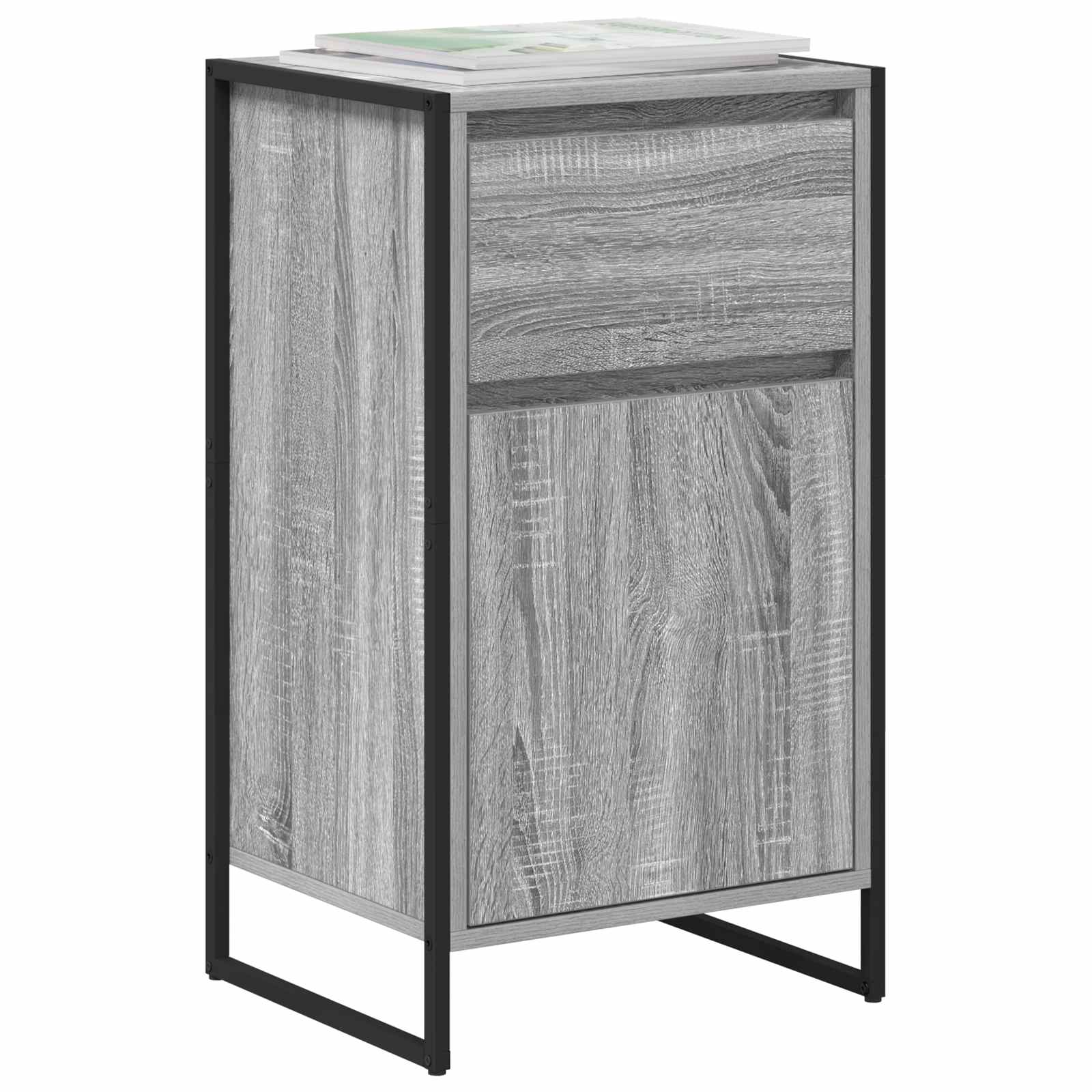 Credenza Grigio Sonoma 81 x 36 x 150.5 cm Legno multistrato 886585