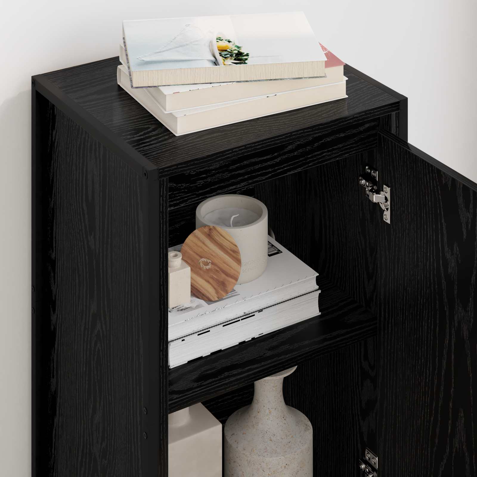 Credenza Rovere Nero 43 x 36 x 75,5 cm Legno multistrato 886588