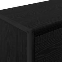 Credenza Rovere Nero 79 x 36 x 75.5 cm Legno multistrato 886594