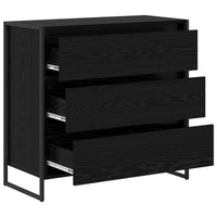 Credenza Rovere Nero 79 x 36 x 75.5 cm Legno multistrato 886594