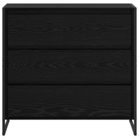 Credenza Rovere Nero 79 x 36 x 75.5 cm Legno multistrato 886594