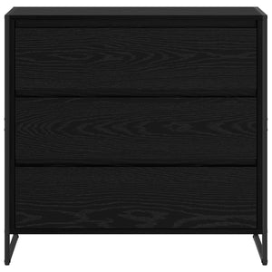 Credenza Rovere Nero 79 x 36 x 75.5 cm Legno multistrato 886594