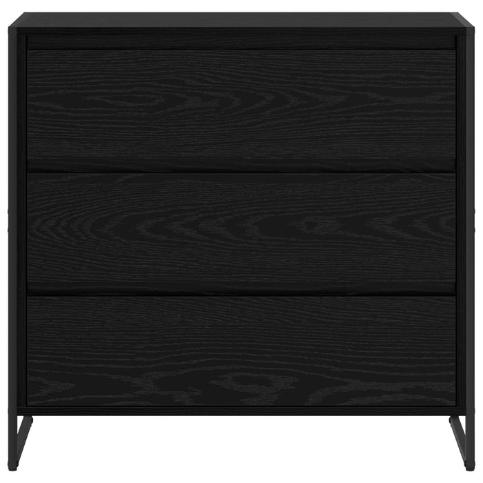 Credenza Rovere Nero 79 x 36 x 75.5 cm Legno multistrato 886594
