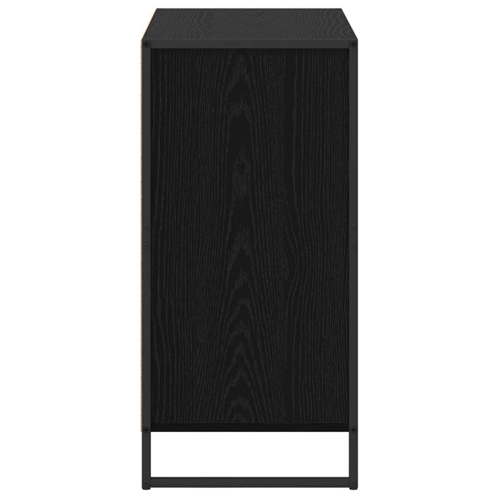 Credenza Rovere Nero 79 x 36 x 75.5 cm Legno multistrato 886594