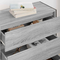 Credenza Grigio Sonoma 79 x 36 x 75.5 cm Legno multistrato 886597