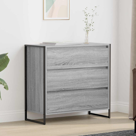 Credenza Grigio Sonoma 79 x 36 x 75.5 cm Legno multistrato 886597