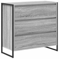 Credenza Grigio Sonoma 79 x 36 x 75.5 cm Legno multistrato 886597