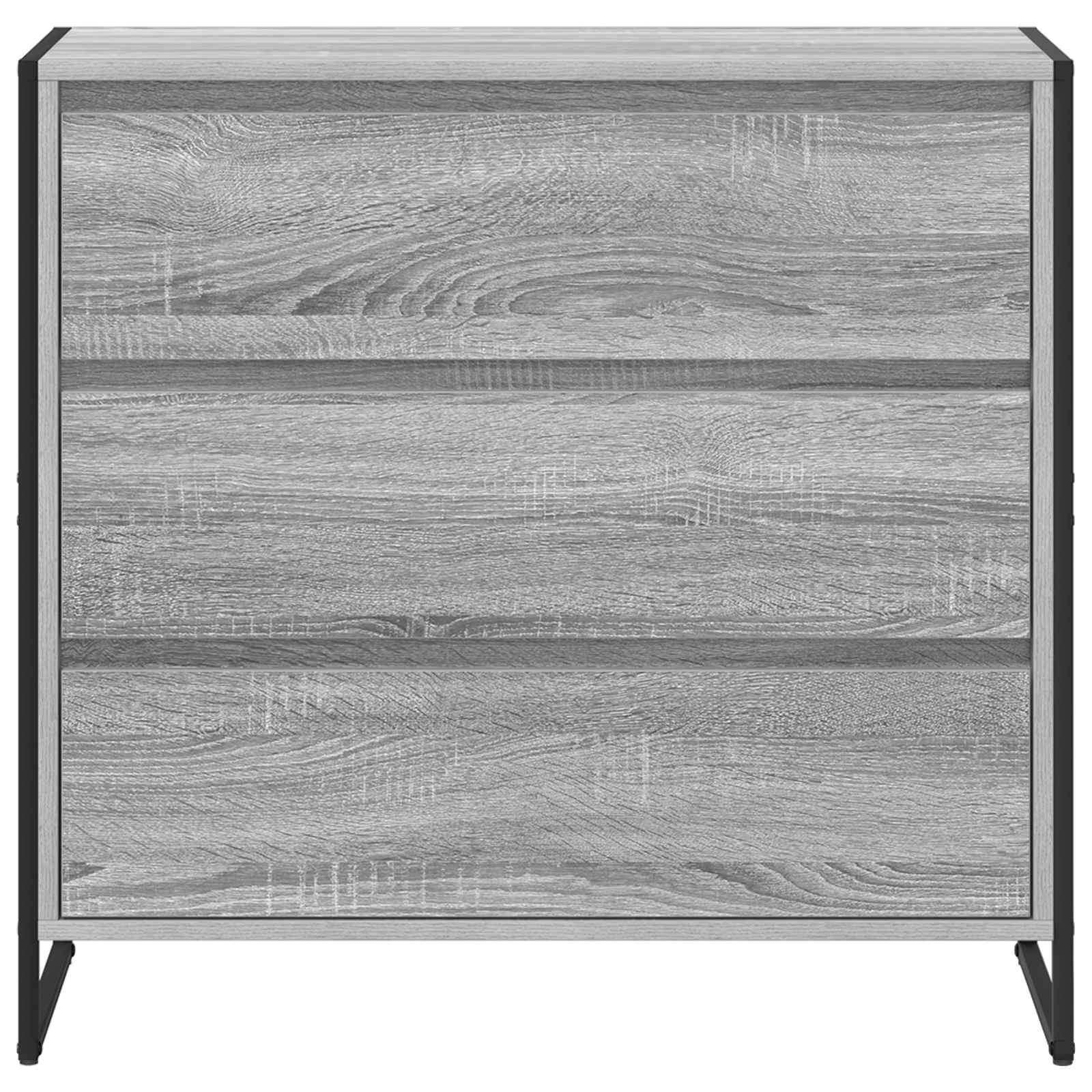 Credenza Grigio Sonoma 79 x 36 x 75.5 cm Legno multistrato 886597