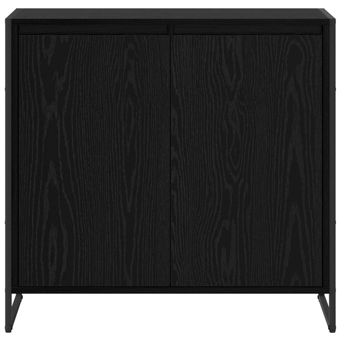 Mobile laterale Rovere Nero 79 x 36 x 75 cm Legno multistrato 886600