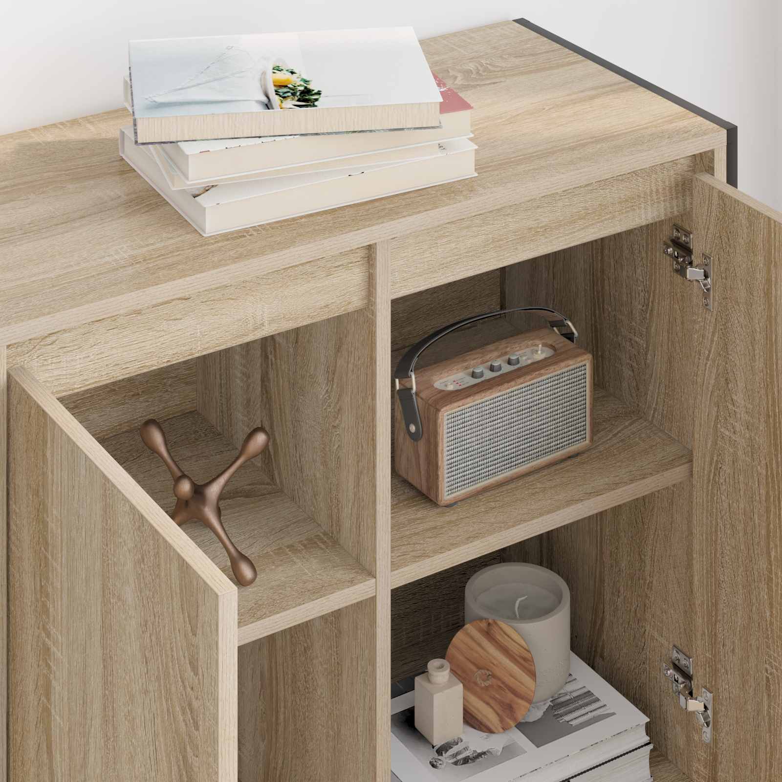 Mobile laterale Sonoma 79 x 36 x 75 cm Legno multistrato 886601