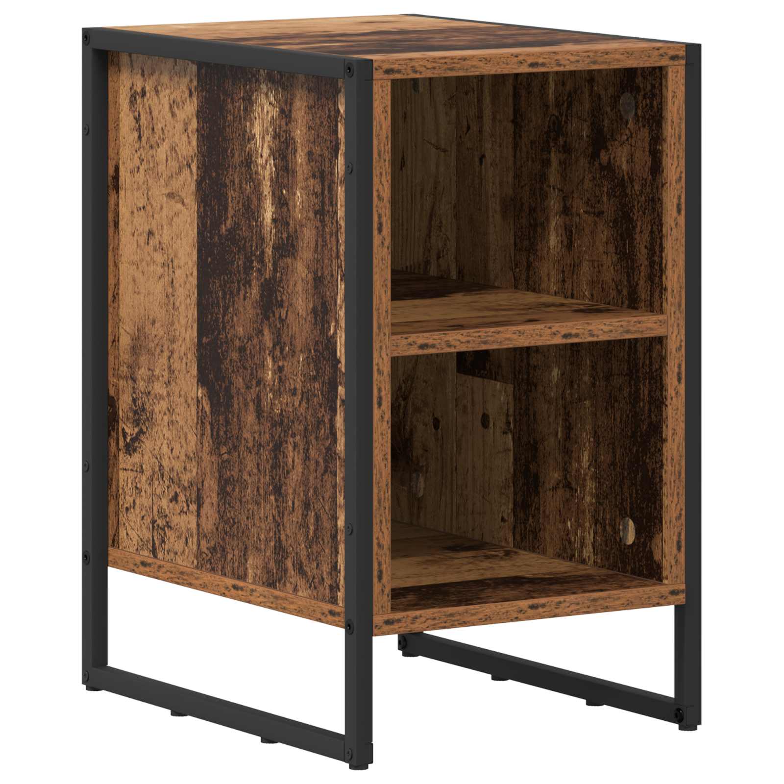 Comodino 2 pz-Set di 2 Tavolino da notte Legno vecchio 39.5 x 30 x 50 cm