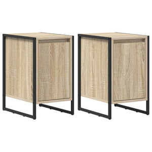 Comodino 2 pcs Sonoma 39,5 x 30 x 50 cm Legno multistrato 886645