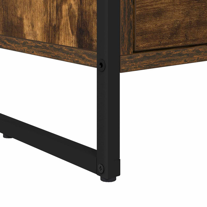 Comodino Quercia Fumosa 39,5 x 30 x 50 cm Legno multistrato 886646