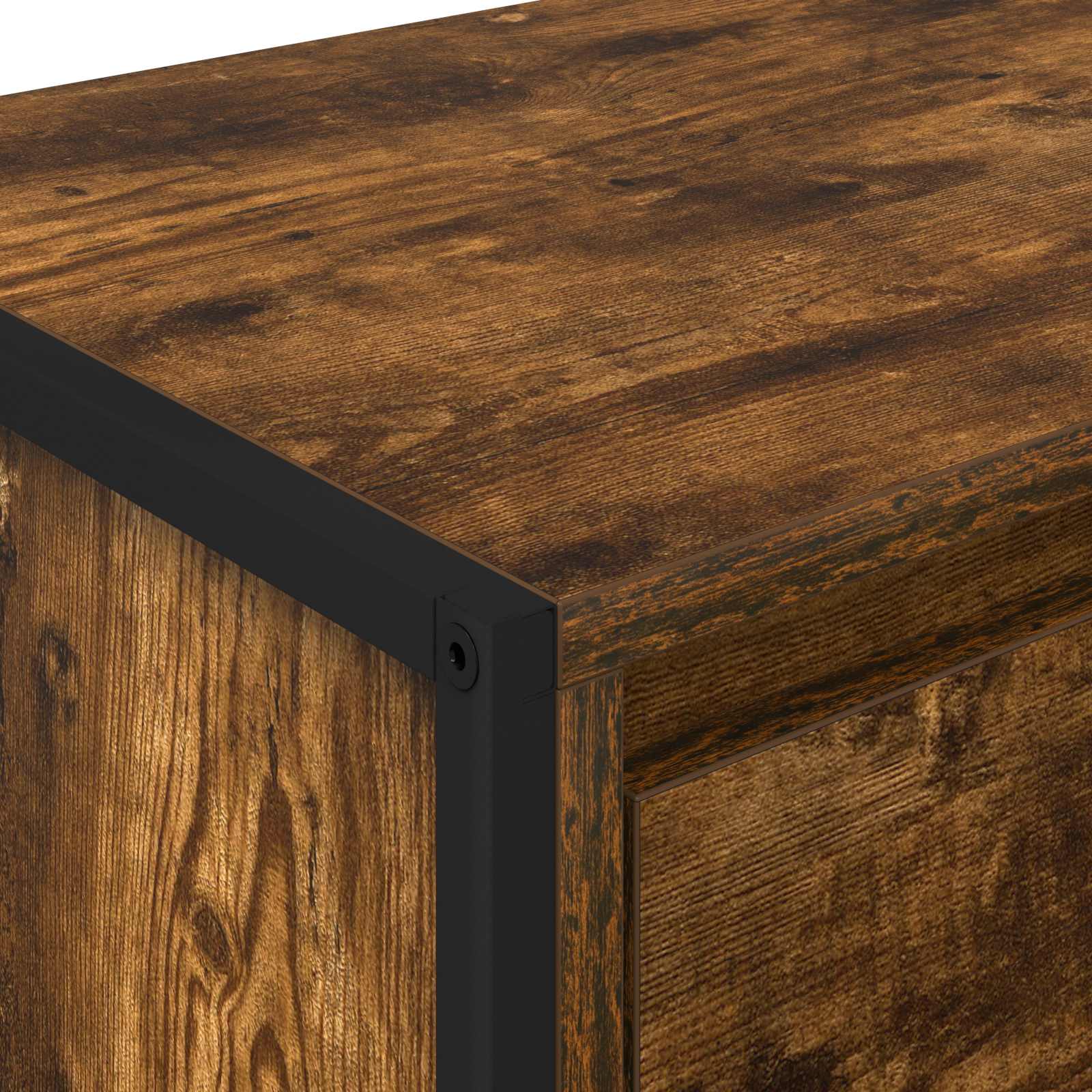 Comodino 2 pcs Quercia Fumosa 39,5 x 30 x 50 cm 886647