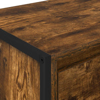 Comodino 2 pcs Quercia Fumosa 39,5 x 30 x 50 cm 886647