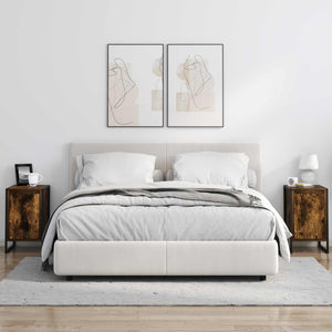 Comodino 2 pcs Quercia Fumosa 39,5 x 30 x 50 cm 886647