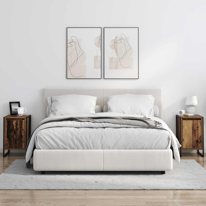 Comodino 2 pcs Legno vecchio 39,5 x 30 x 50 cm 886651