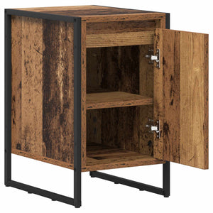 Comodino 2 pz-Set di 2 Tavolino da notte Legno vecchio 39,5 x 30 x 50 cm