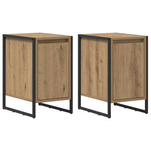 Comodino 2 pcs Rovere Artigianale 39,5 x 30 x 50 cm 886653