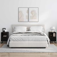 Comodino 2 pcs Rovere Nero 39,5 x 30 x 50 cm Legno multistrato 886655