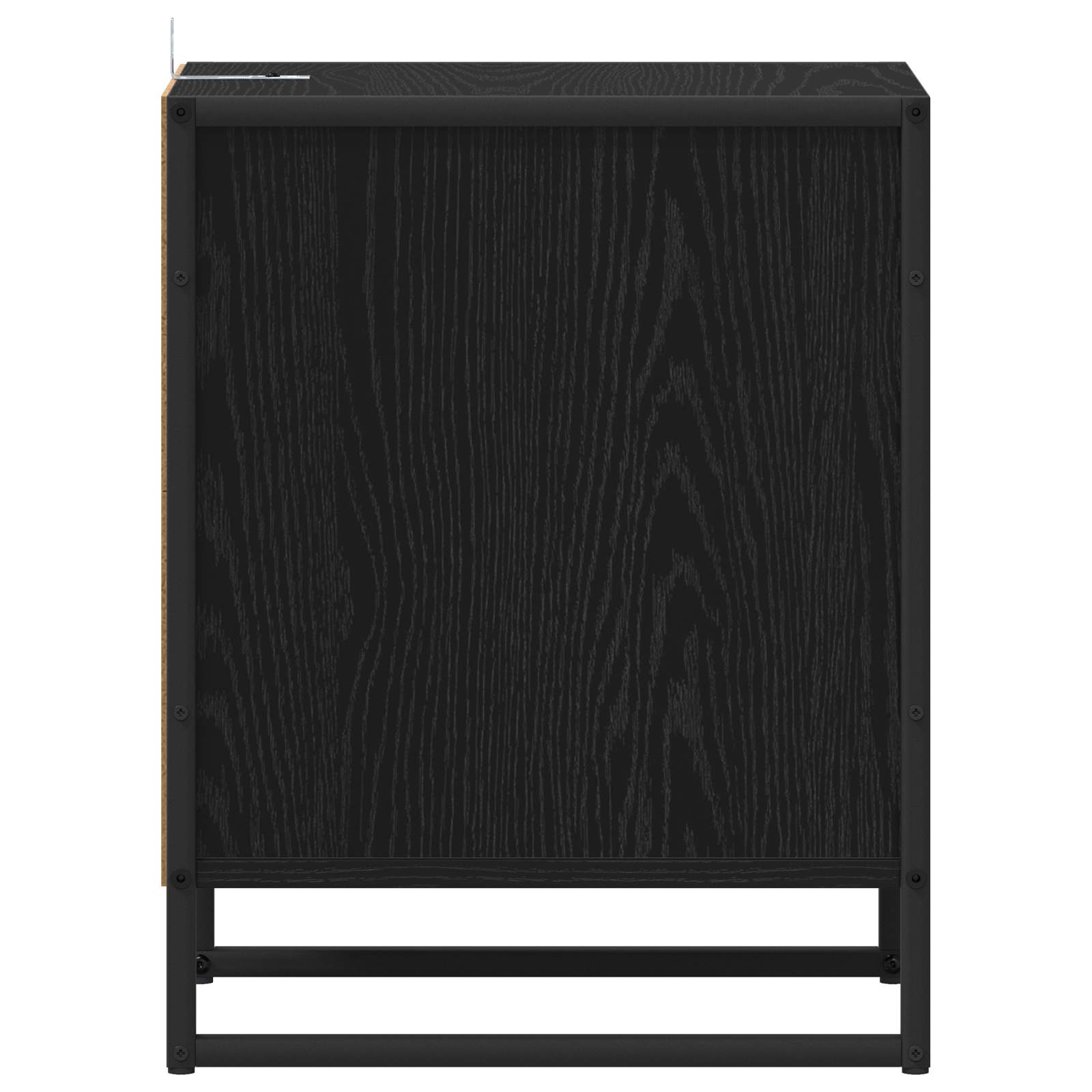 Comodino 2 pcs Rovere Nero 39,5 x 30 x 50 cm Legno multistrato 886655