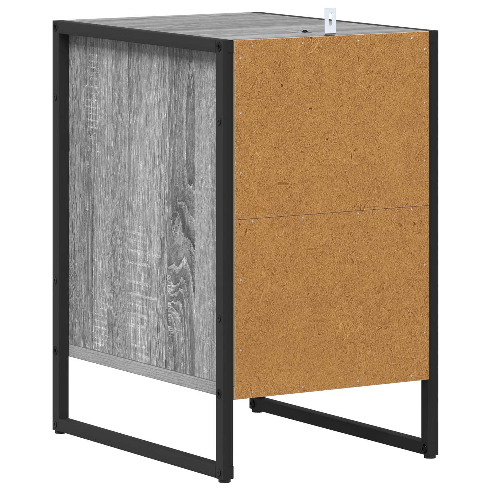 Comodino Grigio Sonoma 39,5 x 30 x 50 cm Legno multistrato 886660