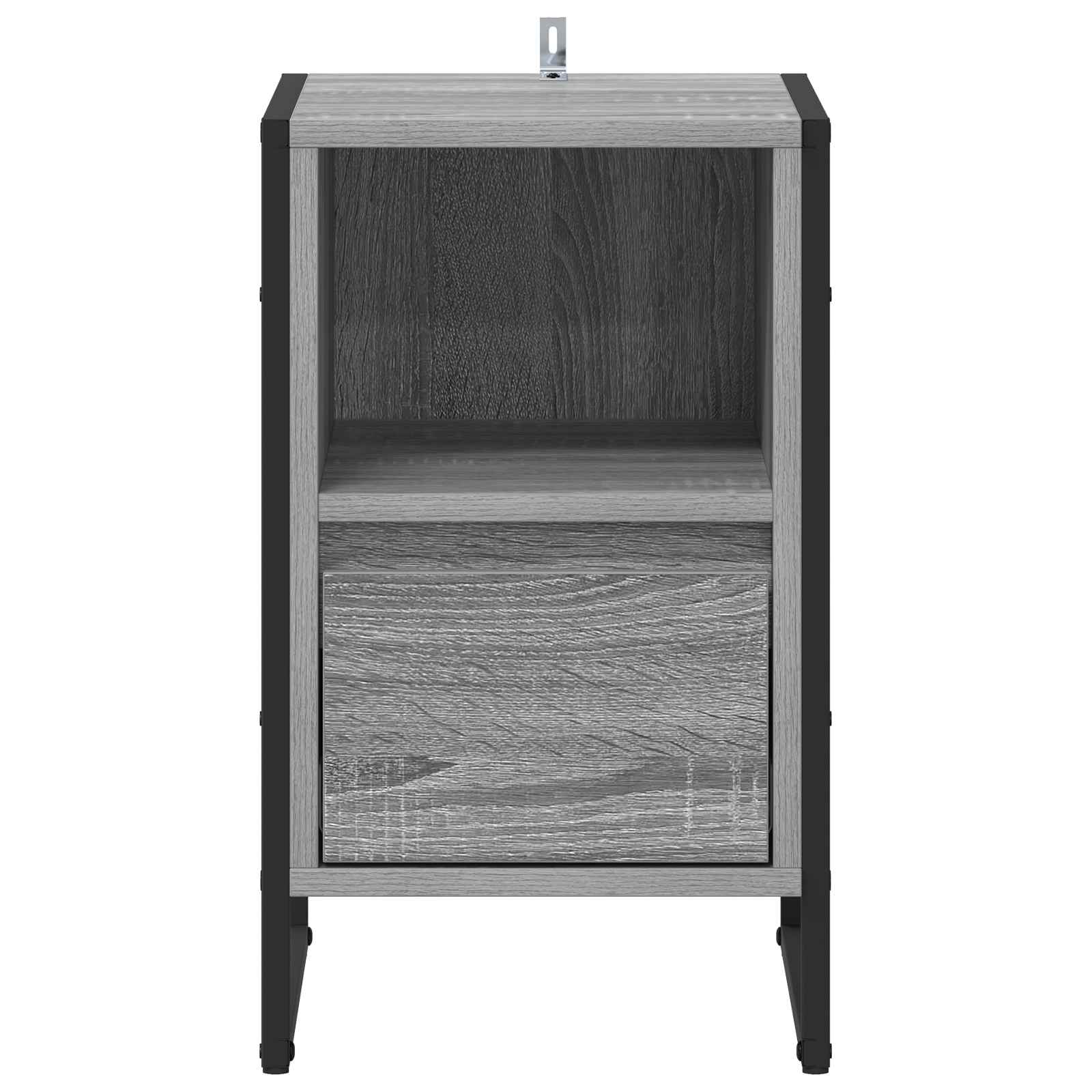 Comodino Grigio Sonoma 39,5 x 30 x 50 cm Legno multistrato 886660