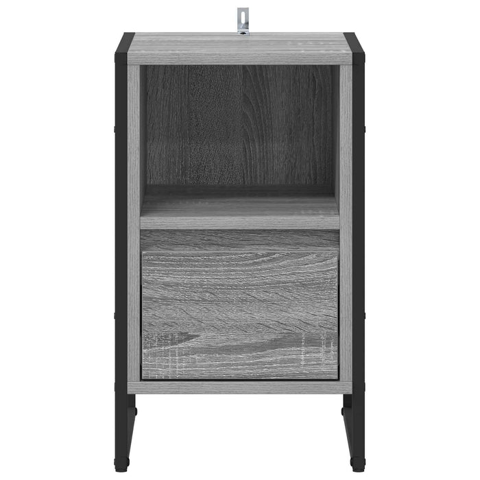 Comodino Grigio Sonoma 39,5 x 30 x 50 cm Legno multistrato 886660