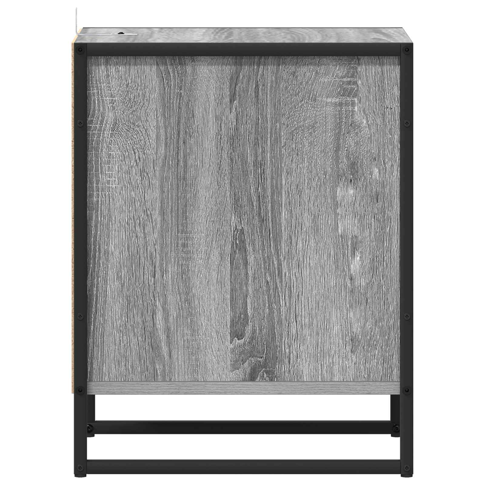 Comodino Grigio Sonoma 39,5 x 30 x 50 cm Legno multistrato 886660