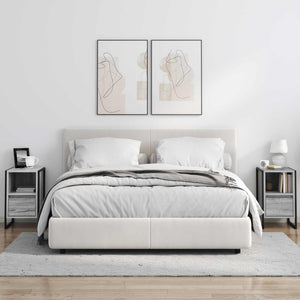 Comodino con cassetto 2 pcs Grigio Sonoma 39,5 x 30 x 50 cm 886661