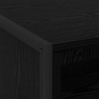 Comodino Rovere Nero 50 x 39,5 x 50 cm Legno multistrato 886666