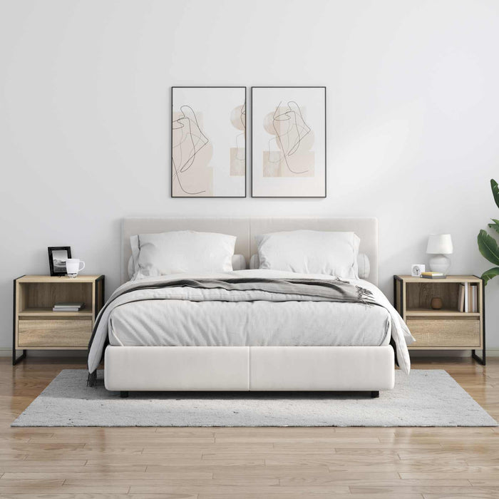 Comodino Sonoma 50 x 39,5 x 50 cm Legno multistrato 886668