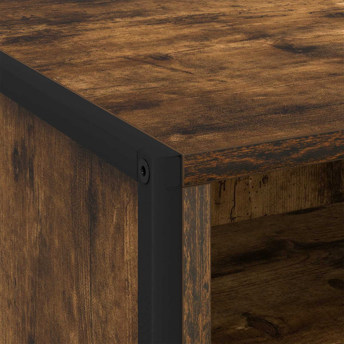 Comodino con cassetto 2 pcs Quercia Fumosa 50 x 39,5 x 50 cm 886671