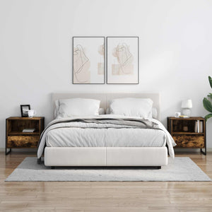 Comodino con cassetto 2 pcs Quercia Fumosa 50 x 39,5 x 50 cm 886671