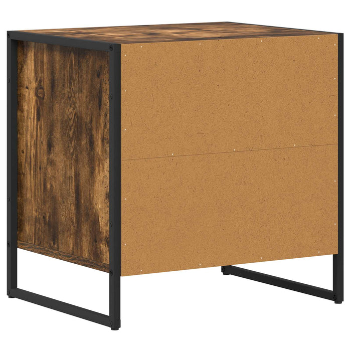 Comodino con cassetto 2 pcs Quercia Fumosa 50 x 39,5 x 50 cm 886671