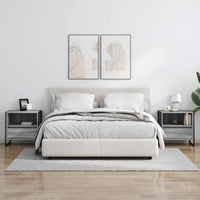 Comodino Grigio Sonoma 50 x 39,5 x 50 cm Legno multistrato 886672