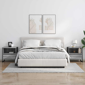 Comodino Grigio Sonoma 50 x 39,5 x 50 cm Legno multistrato 886672