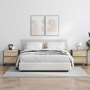 Comodino 2 pcs Sonoma 50 x 39.5 x 50 cm Legno multistrato 886681
