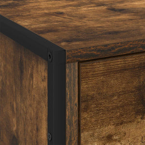 Comodino con cassetto 2 pcs Quercia Fumosa 50 x 39.5 x 50 cm 886683