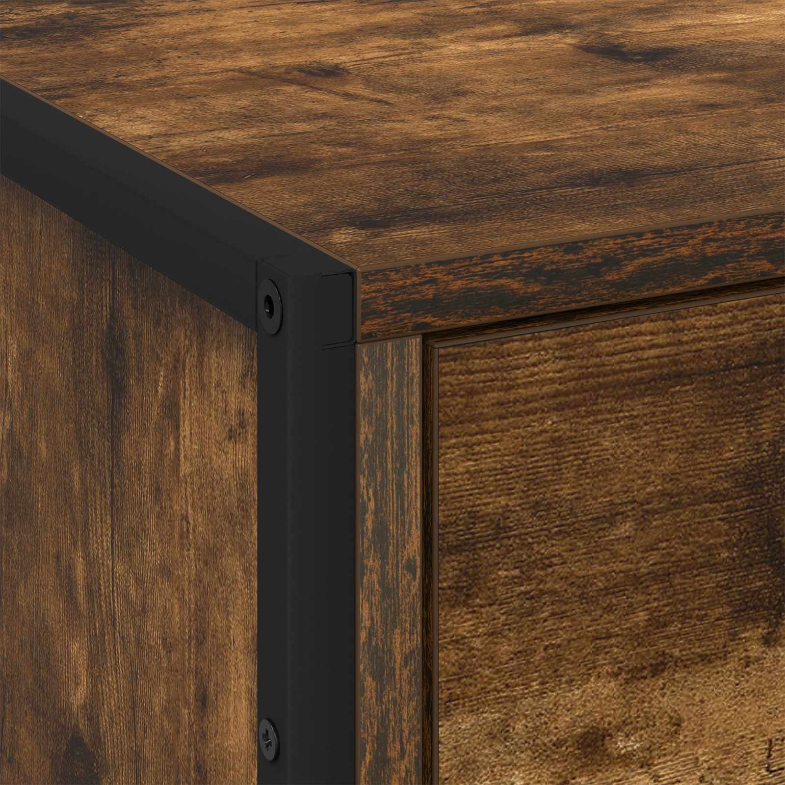 Comodino con cassetto 2 pz-Set di 2 Tavolino da notte Quercia Fumosa 50 x 39.5 x 50 cm