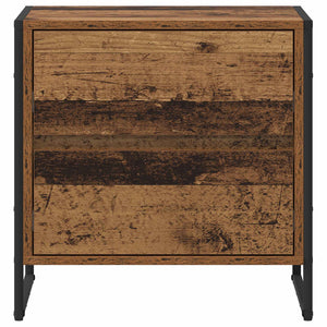 Comodino con cassetto 2 pcs Legno vecchio 50 x 39.5 x 50 cm 886687