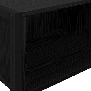 Tavolino Rovere Nero 100 x 36 x 75 cm Legno multistrato 886690