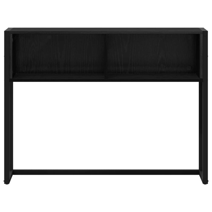 Tavolino Rovere Nero 100 x 36 x 75 cm Legno multistrato 886690