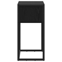 Tavolino Rovere Nero 100 x 36 x 75 cm Legno multistrato 886696