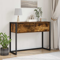 Tavolino Quercia Fumosa 100 x 36 x 75 cm Legno multistrato 886698