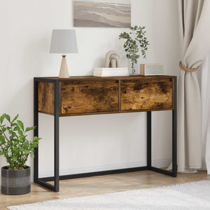 Tavolino Quercia Fumosa 100 x 36 x 75 cm Legno multistrato 886698