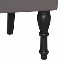 Panca Chesterfield Grigio 120,5 x 65 x 75 cm Pelle Sintetica 42019282